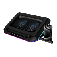Gamdias AETHER P1 RGB Laptop Cooler With Phone Stand